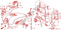 RESERVOIR A CARBURANT   POMPE A ESSENCE (2) pour Honda SHADOW VT 750 DELUXE 2 TONES de 1998