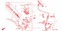MAITRE CYLINDRE DE FREIN AVANT pour Honda SHADOW VT 750 DELUXE 2 TONES de 1999