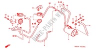 RESERVOIR DE RECYCLAGE DES GAZ (AC) pour Honda SHADOW VT 750 DELUXE ACE Red paint scheme with silver pinstripe de 2003