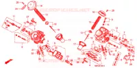 CARBURATEUR (PIECES CONSTITUTIVES) pour Honda SHADOW VT 750 DELUXE ACE Hamamatsu factory de 2002