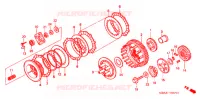 EMBRAYAGE pour Honda SHADOW VT 750 DELUXE ACE Candy Orange/Orange Motif paint scheme de 2003
