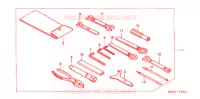 OUTIL pour Honda SHADOW VT 750 DELUXE ACE Candy Orange/Orange Motif paint scheme de 2003