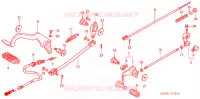 PEDALE pour Honda SHADOW VT 750 DELUXE ACE Candy Orange/Orange Motif paint scheme de 2003