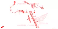 BEQUILLE pour Honda CBR 1000 ABS RED de 2017