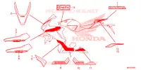 AUTOCOLLANTS (2) pour Honda CBR 1000 ABS RED de 2017