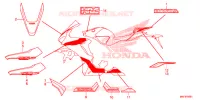 AUTOCOLLANTS (2) pour Honda CBR 1000 ABS RED de 2017