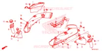 CONDUITE D'ADMISSION AIR   SOUPAPE pour Honda CBR 1000 ABS RED de 2017