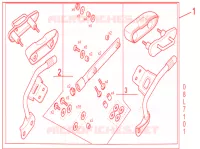 KIT FIXATION VALISES pour Honda NC 750 INTEGRA S de 2017