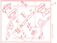 KIT FIXATION VALISES pour Honda NC 750 S ABS de 2017