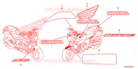 AUTOCOLLANTS pour Honda NC 750 S DCT SPECIAL de 2017