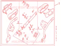 KIT FIXATION VALISES pour Honda NC 750 S ABS DCT de 2017