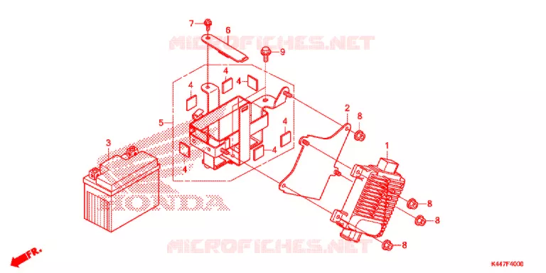 BATTERIE - BOITIER CDI Honda SCOOTER 110 VISION 2017  NSC110MPDH
