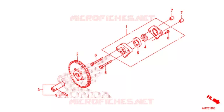 POMPE A HUILE Honda SCOOTER 110 VISION 2017  NSC110MPDH