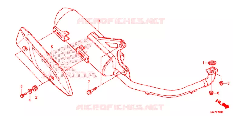 SILENCIEUX D'ECHAPPEMENT Honda SCOOTER 110 VISION 2018  NSC110MPDH