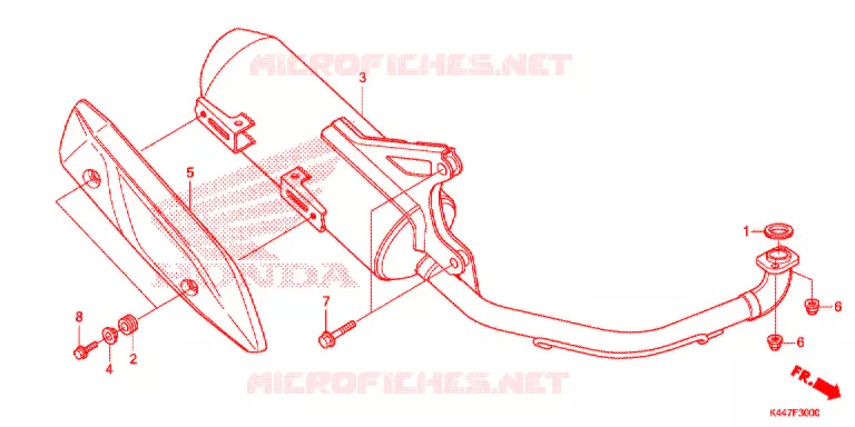 SILENCIEUX D'ECHAPPEMENT Honda SCOOTER 110 VISION 2018  NSC110MPDH
