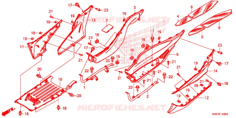 MARCHE PIEDS Honda SCOOTER 125 FORZA 2017  NSS125ADH