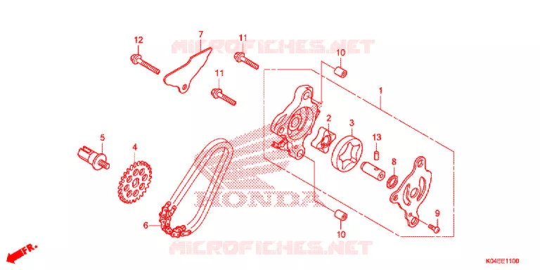 POMPE A HUILE Honda SCOOTER 300 FORZA 2017  NSS300H