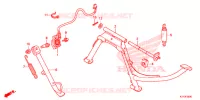 BEQUILLE pour Honda SH 125 ABS D TOP BOX de 2017