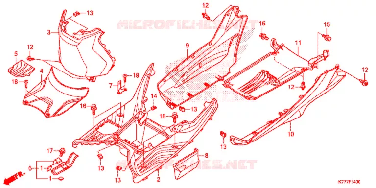 MARCHE PIEDS Honda SCOOTER 125 SH 2017  SH125ADH