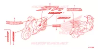 AUTOCOLLANTS pour Honda SH 125 ABS D SPECIAL de 2017