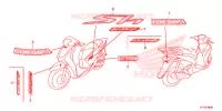 AUTOCOLLANTS pour Honda SH 125 ABS D E de 2017