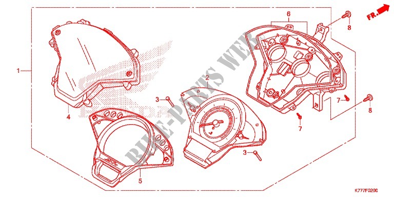 COMPTEUR pour Honda SH 125 ABS D de 2017