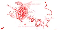ROUE AVANT pour Honda SH 300 I ABS STANDARD de 2017