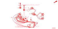 FEUX ARRIERE pour Honda SH 300 I ABS Tiêu chuẩn, Standard de 2017
