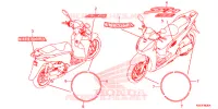AUTOCOLLANTS pour Honda SH 300 IS ABS -2ED- de 2017