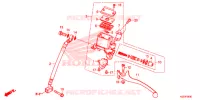 MAITRE CYLINDRE DE FREIN ARRIERE pour Honda SH 300 I ABS Thể thao, Sport de 2017