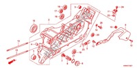 CARTER DE VILEBREQUIN GAUCHE (WW125EX2C,D,E) pour Honda PCX 125 SPECIAL EDITION WHITE de 2013