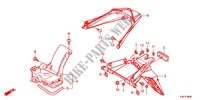 GARDE BOUE ARRIERE pour Honda PCX 125 de 2014
