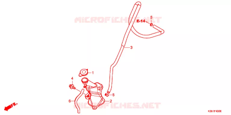 VASE D'EXPANSION Honda SCOOTER 125 PCX 2016  WW125F