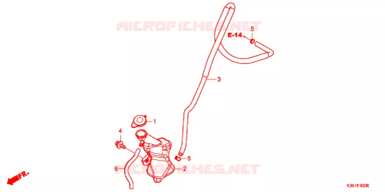 VASE D'EXPANSION Honda SCOOTER 125 PCX 2017  WW125J