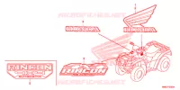 AUTOCOLLANTS pour Honda FOURTRAX 680 RINCON de 2017