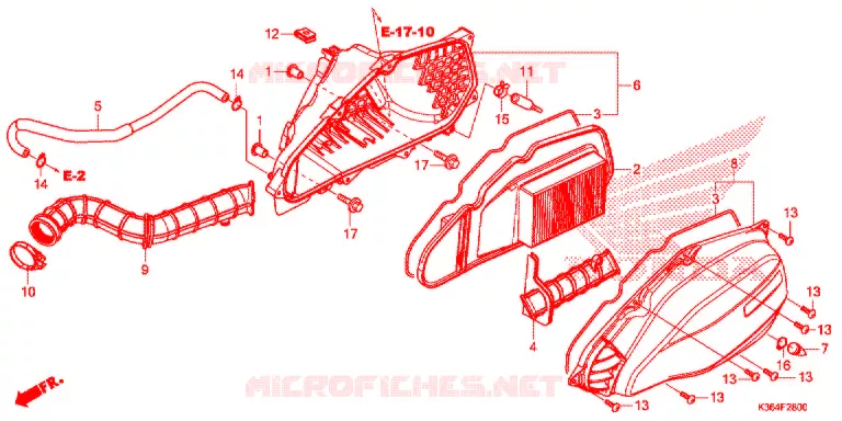 FILTRE A AIR Honda SCOOTER 150 PCX 2015  WW150F