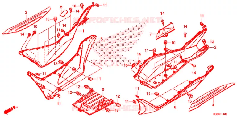 MARCHE PIEDS Honda SCOOTER 150 PCX 2016  WW150F