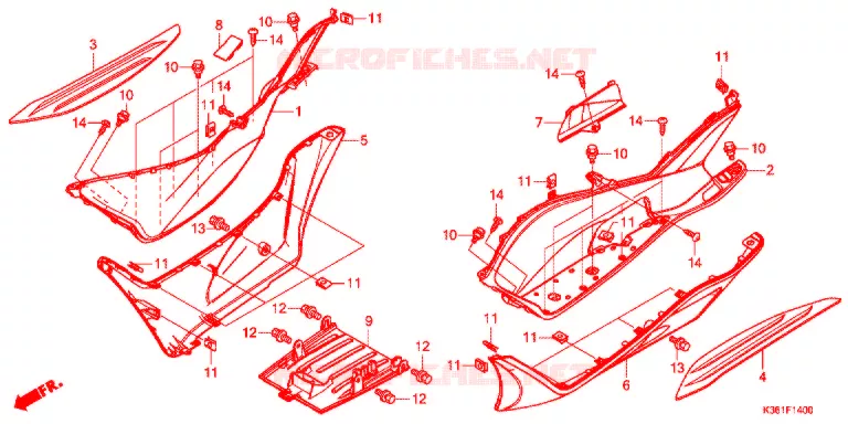 MARCHE PIEDS Honda SCOOTER 150 PCX 2015  WW150G