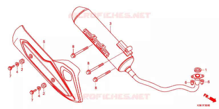 SILENCIEUX D'ECHAPPEMENT Honda SCOOTER 150 PCX 2015  WW150G