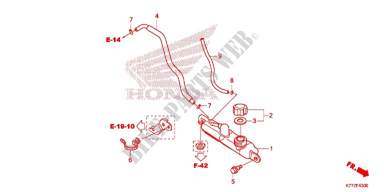 VASE D'EXPANSION pour Honda SH 150 ABS D SPECIAL 3ED de 2018