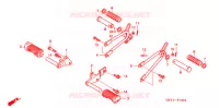 REPOSE PIED (XZ100) pour Honda APE 100 DELUXE de 2004