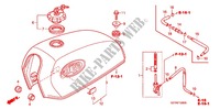 RESERVOIR A CARBURANT pour Honda APE 100 DELUXE Front brake disk de 2013