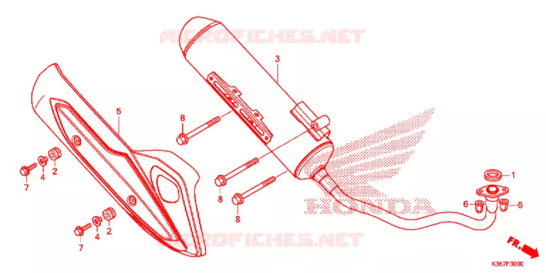 SILENCIEUX D'ECHAPPEMENT Honda SCOOTER 125 PCX 2017  WW125EX2H