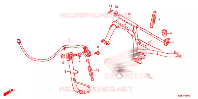 BEQUILLE Honda SCOOTER 125 PCX 2017  WW125EX2H