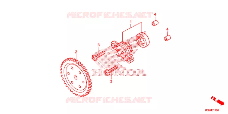 POMPE A HUILE Honda SCOOTER 125 PCX 2017  WW125EX2H