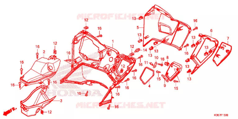 PROTEGE JAMBES Honda SCOOTER 125 PCX 2018  WW125EX2H