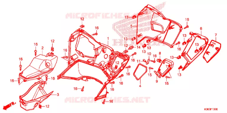 PROTEGE JAMBES Honda SCOOTER 150 PCX 2017  WW150SH