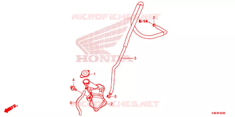 VASE D'EXPANSION Honda SCOOTER 150 PCX 2017  WW150SH