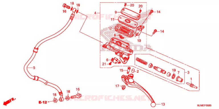 MAITRE-CYLINDRE Honda MOTO 800 CROSSRUNNER 2017  VFR800XH