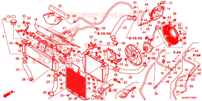 RADIATEUR Honda MOTO 800 CROSSRUNNER 2017  VFR800XH